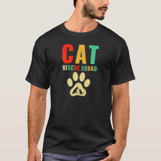 動物保護施設 猫レスキュー隊 Tシャツ