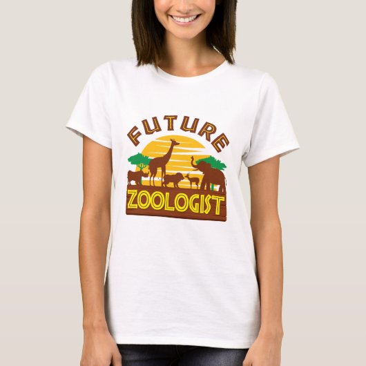 動物動物生物学者 Tシャツ (正面)
