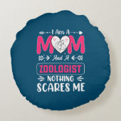 動物医おもしろい母、動物医母 ラウンドクッション (裏面)