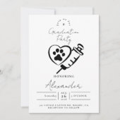 動物医学の足跡卒業パーティー 招待状 (正面)