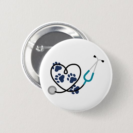 動物医 缶バッジ (正面&裏面)