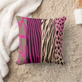 動物印刷用ゼブラストライプ枕 クッション (ブランケット)