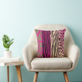 動物印刷用ゼブラストライプ枕 クッション (椅子)