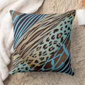 動物印刷用ゼブラストライプ枕 クッション (ブランケット)