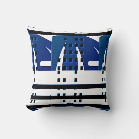 動物印刷用ゼブラストライプ枕 クッション (正面)