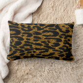 動物印刷金ゴールド抽象芸術腰枕 ランバークッション (ブランケット)