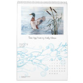 動物及び野性生物場面の美術のカレンダー カレンダー (3月 2027)