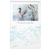 動物及び野性生物場面の美術のカレンダー カレンダー (3月 2026)