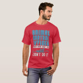 動物取締官 動物管理 ドッグキャッチャー オフィサー Tシャツ (正面フル)