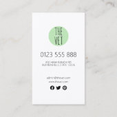 動物名刺 名刺 (裏面)