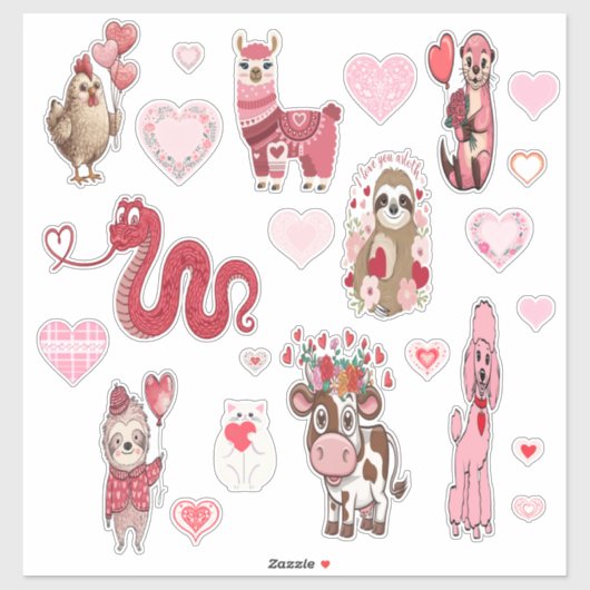 動物品種ヴァレンティカスタムン製ビニールシール シール (シート)