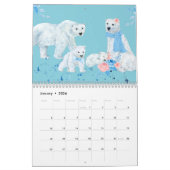 動物図解入りの、写真付きの家族カレンダー カレンダー (1月 2026)