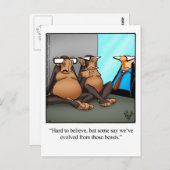 動物園おもしろいのユーモアポストカード ポストカード (正面/裏面)