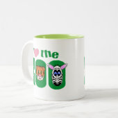 動物園が大好き ツートーンマグカップ (正面左)