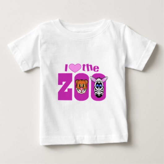 動物園が大好き ベビーTシャツ (正面)