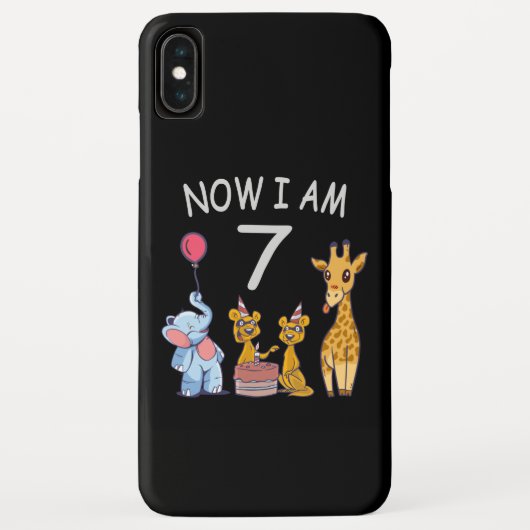 動物園で7歳の誕生日をお祝い Case-Mate iPhoneケース (裏面)