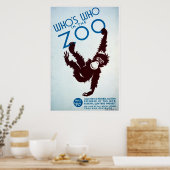 動物園にいる人 ポスター (キッチン)