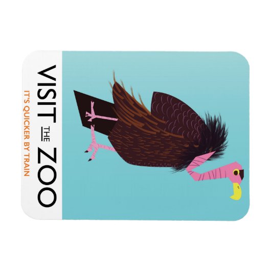 動物園に行く マグネット (横)