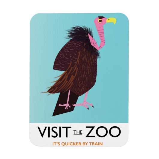 動物園に行く マグネット (縦)