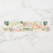 動物園のウォーターボトルラベル、サファリワイルドワンラベル ペットボトルラベル (シングルラベル)