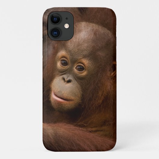 動物園のオランウータンの親子 Case-Mate iPhoneケース (裏面)