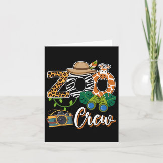 動物園のキリン隊サファリ動物園飼育員子供たちよ カード