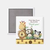 動物園のクルー（黄色）の好意の磁石 マグネット (正面/裏面)