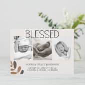 動物園のサファリの赤ちゃん動物のお知らせ 招待状 (スタンド正面)