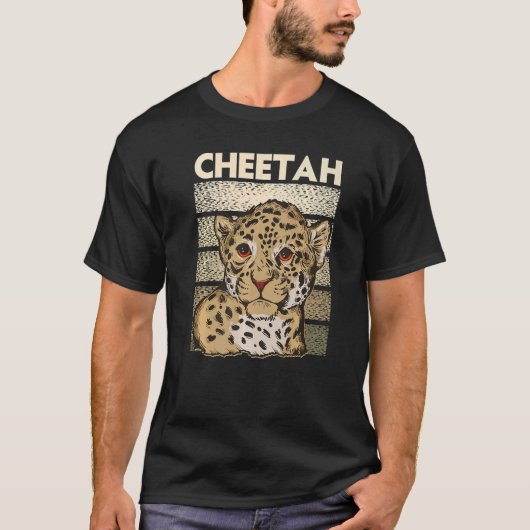 動物園のチーター 2 Tシャツ (正面)