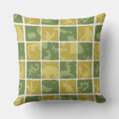 動物園のテーマパターン クッション (裏面)