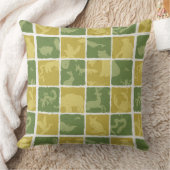 動物園のテーマパターン クッション (ブランケット)