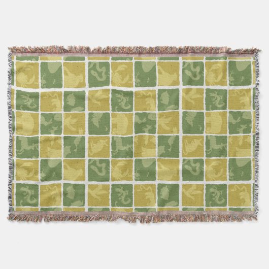 動物園のテーマパターン スローブランケット (正面)