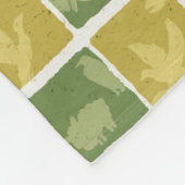 動物園のテーマパターン フリースブランケット (角)