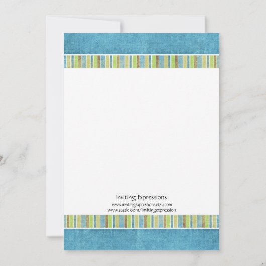 動物園のバースデーパーティ招待状 招待状 (裏面)