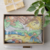 動物園のベビーのティッシュペーパー 薄葉紙 (ギフト)