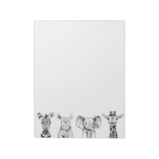 動物園のメモ帳で ノートパッド (回転)