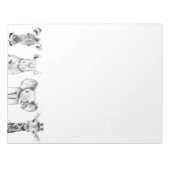 動物園のメモ帳で ノートパッド (正面)