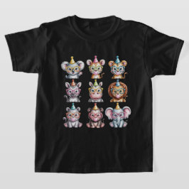 動物園の動物たちとお誕生日パーティ Tシャツ