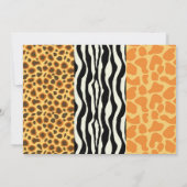 動物園の動物たち - ワイルドアニマル 誕生日パーティー招待状 招待状 (裏面)