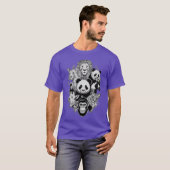 動物園の動物たち 動物の誕生会 動物園の女の子 Tシャツ (正面フル)