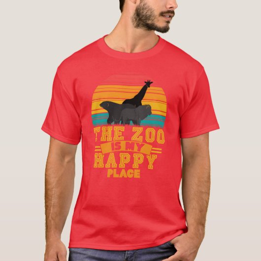 動物園の動物たち 少女 Tシャツ (正面)