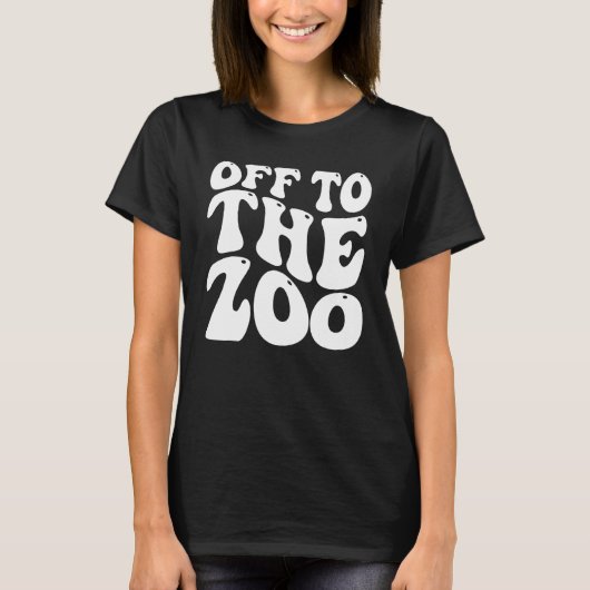 動物園の動物の少年の女の子の子のオフに行く Tシャツ (正面)