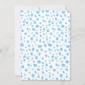 動物園の動物の少年の赤ちゃんシャワーサンキューカード サンキューカード (裏面)