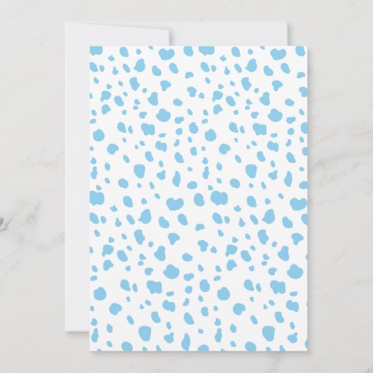 動物園の動物の少年の赤ちゃんシャワーサンキューカード サンキューカード (裏面)