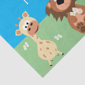 動物園の動物の誕生日パーティー 薄葉紙 (詳細)