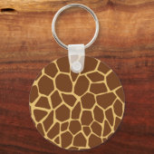 動物園の動物の贈り物,キリンの皮膚プリント,サファリ動物 キーホルダー (正面)