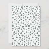 動物園の動物の赤ちゃんシャワー男女兼用 サンキューカード (裏面)