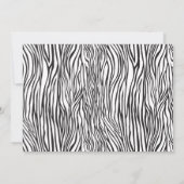 動物園の動物の赤男女兼用ちゃんシャワー 招待状 (裏面)