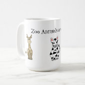 動物園の動物はかっこいい コーヒーマグカップ (正面左)
