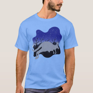 動物園の動物オーストラリアのアウトバックナイト有袋カン Tシャツ
